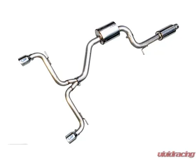AWE Tuning Touring Edition Exhaust | 3" Diameter | 4" Dual Chrome Silver Tips Volkswagen GTI 2015-2017 - 3015-32046