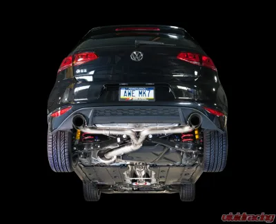 AWE Tuning Touring Edition Exhaust | 3" Diameter | 4" Dual Chrome Silver Tips Volkswagen GTI 2015-2017 - 3015-32046