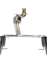 AWE Tuning Touring Edition Exhaust | 2.5" Diameter | 4.5" Dual Outlet Chrome Silver Tips Audi A6 Quattro 2013-2014                                     - 3015-32048 - Image 2