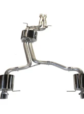 AWE Tuning Touring Edition Exhaust | 2.5" Diameter | 4" Dual Chrome Silver Tips Audi Q5 2013-2017                                     - 3015-32050 - Image 2