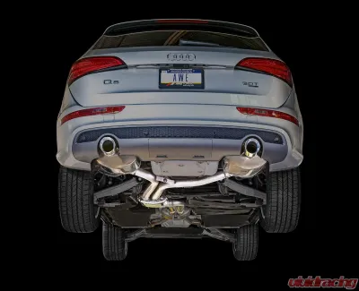 AWE Tuning Touring Edition Exhaust | 2.5" Diameter | 4" Dual Chrome Silver Tips Audi Q5 2013-2017 - 3015-32050
