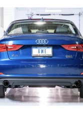 AWE Tuning Touring Edition Exhaust | 3" Diameter | 3.54" Dual Chrome Silver Tips Audi A3 Quattro 2015-2020                                     - 3015-32056 - Image 2