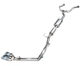 AWE Tuning 0FG Exhaust Dual Chrome Silver Tips Toyota Tundra 2022-2025