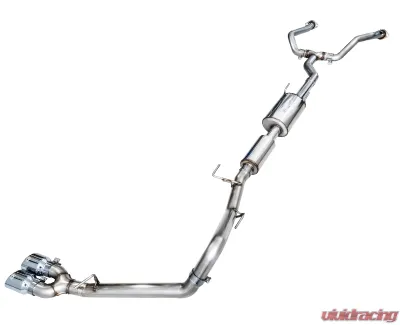 AWE Tuning 0FG Exhaust Dual Chrome Silver Tips Toyota Tundra 2022-2025 - 3015-32063