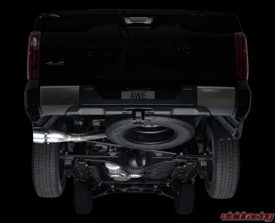 AWE Tuning 0FG Exhaust Dual Chrome Silver Tips Toyota Tundra 2022-2025 - 3015-32063