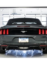AWE Tuning Touring Edition Axle-Back Exhaust for Ford Mustang EcoBoost 2015-2023, 2.5" Chrome Tips                                     - 3015-32086 - Image 4