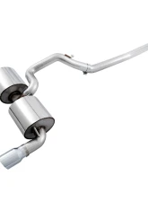 AWE Tuning Touring Edition Cat Back Exhaust | Non-Resonated | 3" Diameter | 4.5" Dual Chrome Silver Tips Ford Focus RS 2016-2018                                     - 3015-32088 - Image 5