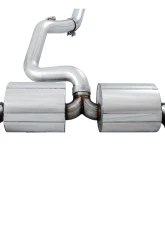 AWE Tuning Touring Edition Cat Back Exhaust | Non-Resonated | 3" Diameter | 4.5" Dual Chrome Silver Tips Ford Focus RS 2016-2018                                     - 3015-32088 - Image 2