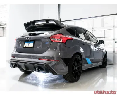 AWE Tuning Touring Edition Cat Back Exhaust | Non-Resonated | 3" Diameter | 4.5" Dual Chrome Silver Tips Ford Focus RS 2016-2018 - 3015-32088