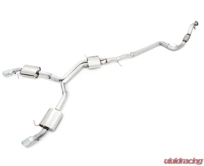 AWE Tuning Touring Edition Exhaust | 3" Diameter | 4" Dual Chrome Silver Tips (includes DP) Audi A5 Quattro 2018-2019 - 3015-32090