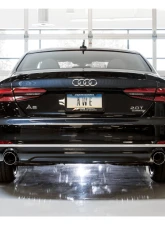 AWE Tuning Touring Edition Exhaust | 3" Diameter | 4" Dual Chrome Silver Tips (includes DP) Audi A5 Quattro 2018-2019                                     - 3015-32090 - Image 4