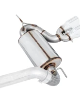 AWE Tuning Touring Edition Cat Back Exhaust | Non-Resonated | 3" Diameter | 4" Dual Chrome Silver Tips Ford Focus ST 2013-2018                                     - 3015-32092 - Image 2
