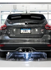 AWE Tuning Touring Edition Cat Back Exhaust | Non-Resonated | 3" Diameter | 4" Dual Chrome Silver Tips Ford Focus ST 2013-2018                                     - 3015-32092 - Image 4