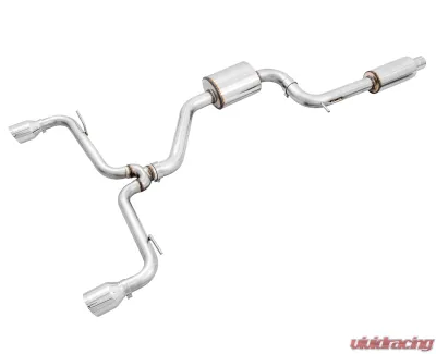 AWE Tuning Touring Edition Exhaust | 3" Diameter | 4" Dual Chrome Silver Tips Volkswagen GTI 2018-2021 - 3015-32096