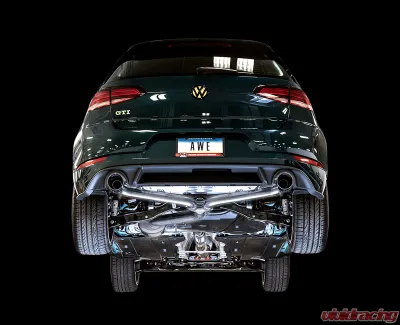 AWE Tuning Touring Edition Exhaust | 3" Diameter | 4" Dual Chrome Silver Tips Volkswagen GTI 2018-2021 - 3015-32096