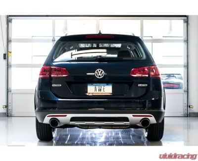 AWE Tuning Touring Edition Exhaust | 3" Diameter | 4" Dual Chrome Silver Tips Volkswagen Golf SportWagen 2017-2017|Volkswagen Golf Alltrack 2017-2019 - 3015-32098