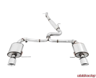 AWE Tuning Touring Edition Exhaust | 3" Diameter | 4" Dual Chrome Silver Tips Volkswagen Golf SportWagen 2017-2017|Volkswagen Golf Alltrack 2017-2019 - 3015-32098