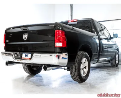 AWE Tuning 0FG Dual Rear Exit Cat Back | 3" Diameter | 5" Dual Chrome Silver Tips Ram 1500 2011-2018 - 3015-32101