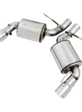AWE Tuning Touring Edition Axle-Back Exhaust for 2016-2024 Chevrolet Camaro SS, 3" Diameter, Chrome Tips                                     - 3015-32103 - Image 3