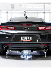 AWE Tuning Touring Edition Axle-Back Exhaust for 2016-2024 Chevrolet Camaro SS, 3" Diameter, Chrome Tips                                     - 3015-32103 - Image 3