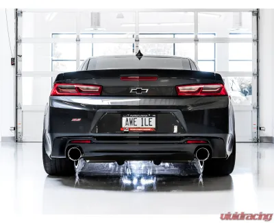 AWE Tuning Touring Edition Axle-Back Exhaust for 2016-2024 Chevrolet Camaro SS, 3" Diameter, Chrome Tips - 3015-32103