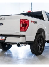 AWE Tuning 0FG Dual Split Rear Exhaust | 3" Diameter | 5" Dual Chrome Silver Tips Ford F-150 2021-2025                                     - 3015-32105 - Image 5