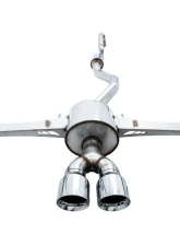 AWE Tuning Touring Edition Exhaust | 3" Diameter | 4.5" Dual Chrome Silver Tips Honda Civic Si 2017-2020                                     - 3015-32108 - Image 5