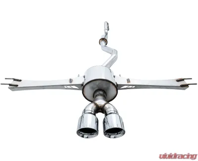 AWE Tuning Touring Edition Exhaust | 3" Diameter | 4.5" Dual Chrome Silver Tips Honda Civic Si 2017-2020 - 3015-32108