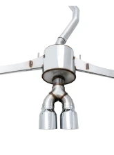 AWE Tuning Touring Edition Exhaust | 3" Diameter | 4.5" Dual Chrome Silver Tips Honda Civic Si 2017-2020                                     - 3015-32108 - Image 6