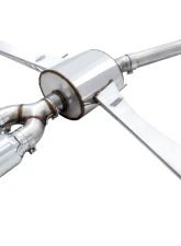 AWE Tuning Touring Edition Exhaust | 3" Diameter | 4.5" Dual Chrome Silver Tips Honda Civic Si 2017-2020                                     - 3015-32108 - Image 7