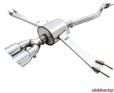 AWE Tuning Touring Edition Exhaust | 3" Diameter | 4.5" Dual Chrome Silver Tips Honda Civic Si 2017-2020 - 3015-32108