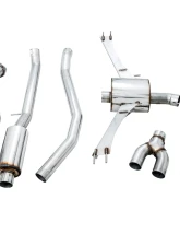 AWE Tuning Touring Edition Exhaust | 3" Diameter | 4.5" Dual Chrome Silver Tips Honda Civic Si 2017-2020                                     - 3015-32108 - Image 8