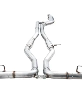 AWE Tuning Resonated Track Edition Exhaust | 3" Diameter | 5" Dual Chrome Silver Tips Toyota GR Supra 2023-2025                                     - 3015-32116 - Image 2