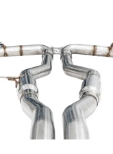 AWE Tuning Resonated Track Edition Exhaust | 3" Diameter | 5" Dual Chrome Silver Tips Toyota GR Supra 2023-2025                                     - 3015-32116 - Image 4