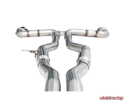 AWE Tuning Resonated Track Edition Exhaust | 3" Diameter | 5" Dual Chrome Silver Tips Toyota GR Supra 2023-2025 - 3015-32116