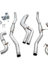 AWE Tuning Resonated Track Edition Exhaust | 3" Diameter | 5" Dual Chrome Silver Tips Toyota GR Supra 2023-2025                                     - 3015-32116 - Image 5