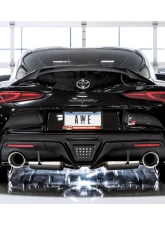 AWE Tuning Resonated Touring Edition Exhaust | 3" Diameter | 5" Dual Chrome Silver Tips Toyota GR Supra 2020-2025                                     - 3015-32118 - Image 2