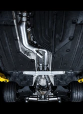 AWE Tuning Resonated Touring Edition Exhaust | 3" Diameter | 5" Dual Chrome Silver Tips Toyota GR Supra 2020-2025                                     - 3015-32118 - Image 8