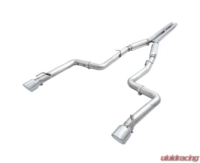 AWE Tuning Track Edition Exhaust | 3" Diameter | 4.5" Dual Chrome Silver Tips Dodge Charger R/T 2017-2023 - 3015-32120