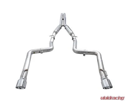 AWE Tuning Track Edition Exhaust | 3" Diameter | 4.5" Dual Chrome Silver Tips Dodge Charger R/T 2017-2023 - 3015-32120