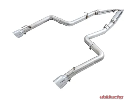 AWE Tuning Track Edition Exhaust | 3" Diameter | 4.5" Dual Chrome Silver Tips Dodge Charger R/T 2017-2023 - 3015-32120