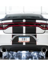 AWE Tuning Track Edition Exhaust | 3" Diameter | 4.5" Dual Chrome Silver Tips Dodge Charger R/T 2017-2023                                     - 3015-32120 - Image 8