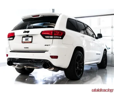 AWE Tuning Touring Edition Exhaust | 3" Diameter | 5" Dual Chrome Silver Tips Jeep Grand Cherokee SRT 2014-2021 - 3015-32123
