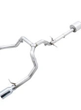 AWE Tuning 0FG Cat Back Split Rear Exit Exhaust | 3" Diameter | 5" Dual Chrome Silver Tips Chevrolet Silverado 1500 2019-2024|GMC Sierra 1500 Limited 2022-2022                                     - 3015-32205 - Image 4