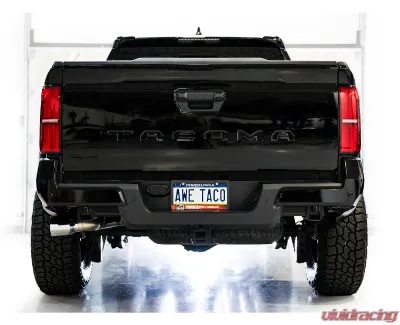 AWE Tuning 0FG Exhaust  | 4.5" Dual Chrome Silver Tips Toyota Tacoma 2024-2025 - 3015-32254