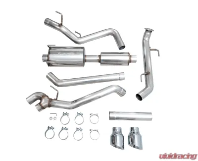 AWE Tuning 0FG Exhaust  | 4.5" Dual Chrome Silver Tips Toyota Tacoma 2024-2025 - 3015-32254