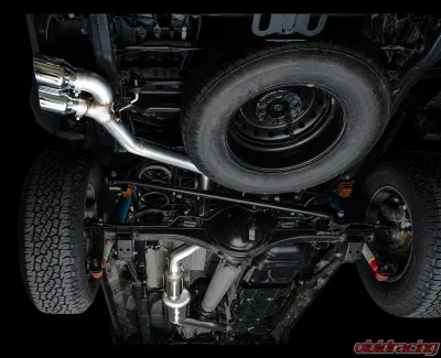 AWE Tuning 0FG Exhaust  | 4.5" Dual Chrome Silver Tips Toyota Tacoma 2024-2025 - 3015-32254