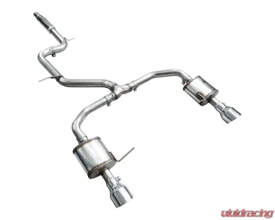 AWE Tuning Touring Edition Exhaust Chrome Silver Tips Volkswagen Jetta GLI 2022-2026 - 3015-32275