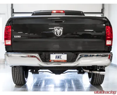 AWE Tuning 0FG Single Side Exit Cat Back Exhaust | 3" Diameter | 4.5" Dual Chrome Tips Ram 1500 2011-2018 - 3015-32304