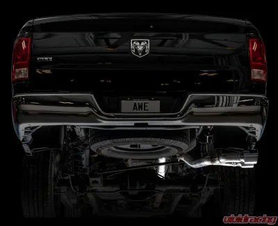 AWE Tuning 0FG Single Side Exit Cat Back Exhaust | 3" Diameter | 4.5" Dual Chrome Tips Ram 1500 2011-2018 - 3015-32304